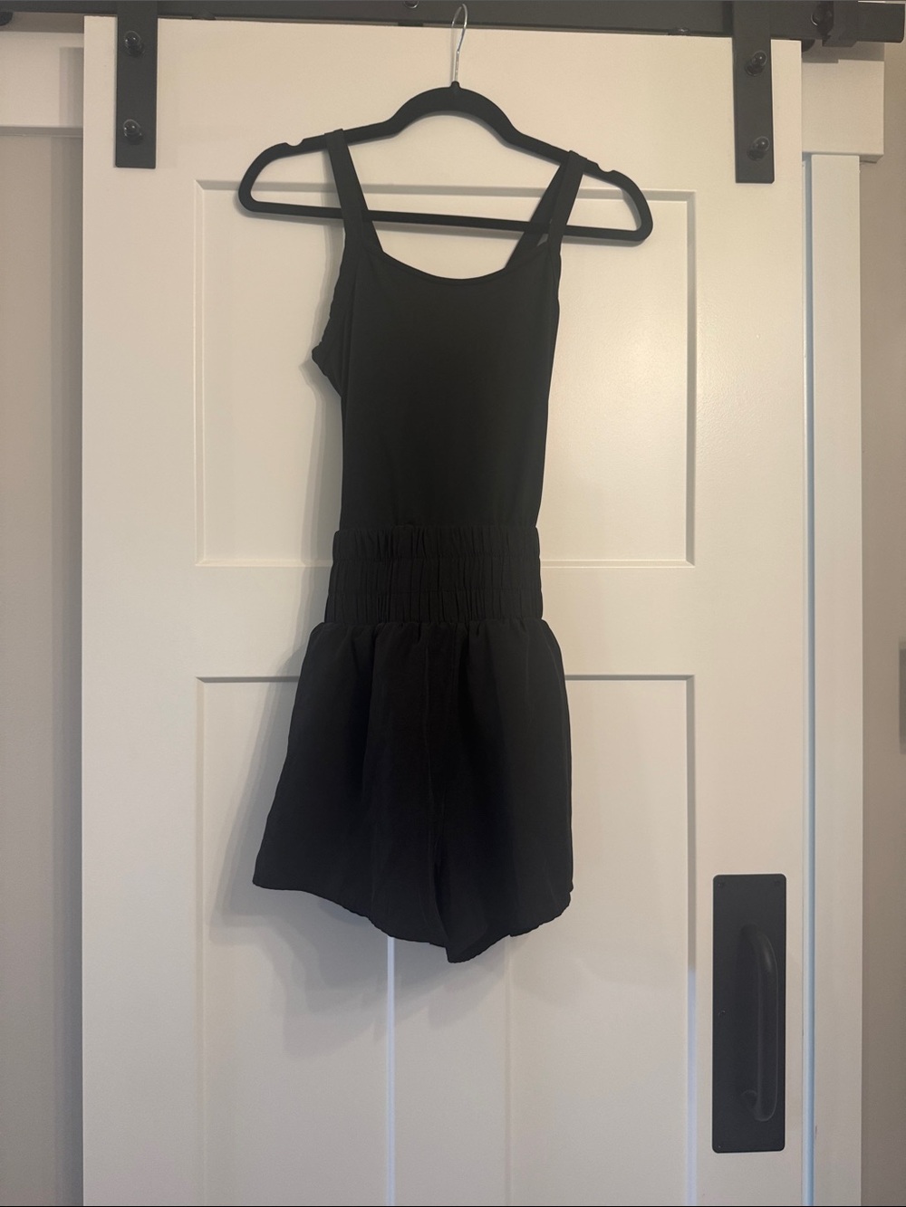 Pink Lily Black Womens One-Piece Romper (built in bra)